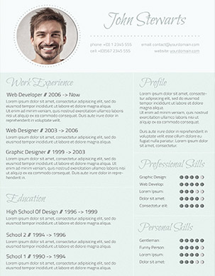 clean resume template