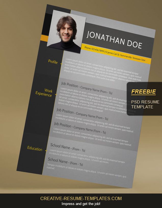 free modern resume template