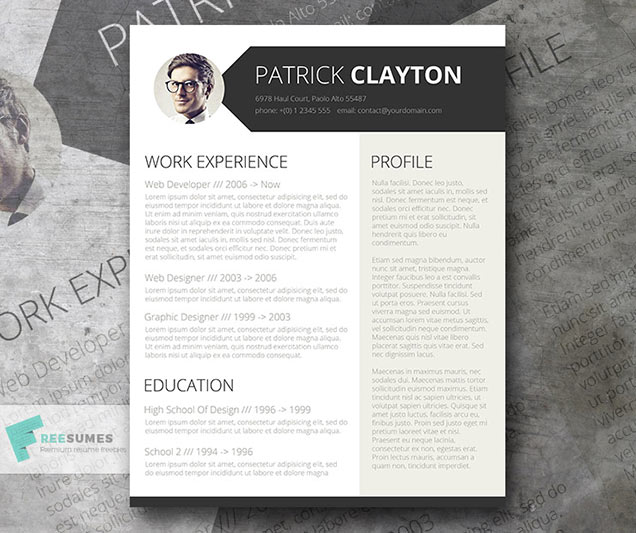 free professional resume