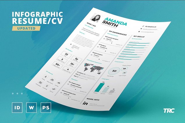 infographic resume cv vol 7