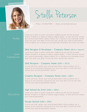 modern CV layout