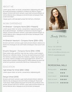 subtle resume design