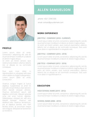 crispy green free resume template