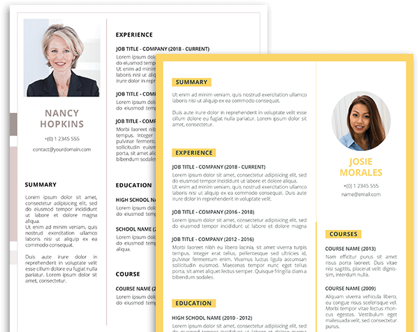 fancy resume templates