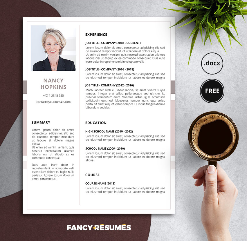 nancy resume template