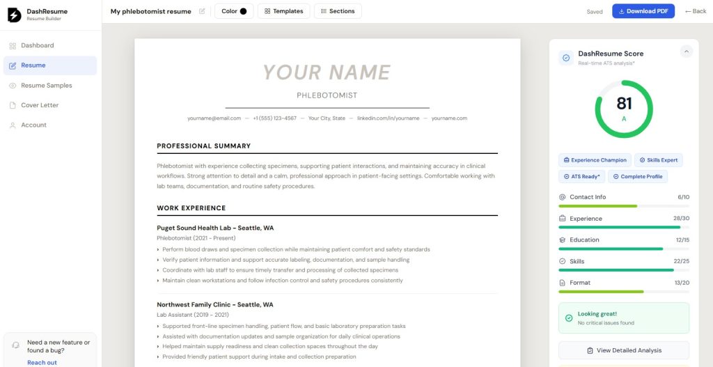 free ai resume builder